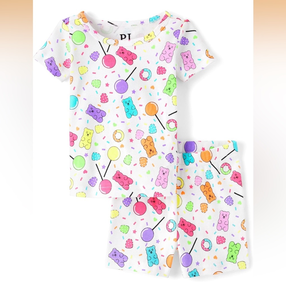 3T The Children’s Place Colorful Gummy Bear Kids PJs